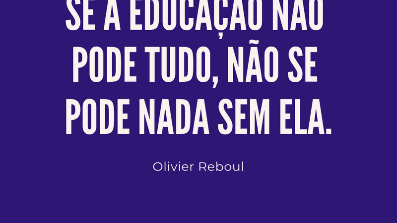 Opinião | A Educação não pode ser refém de quedas de braço