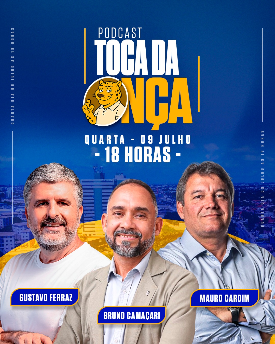 “Toca da Onça” discute cenário político na Bahia com foco em Camaçari e Lauro de Freitas
