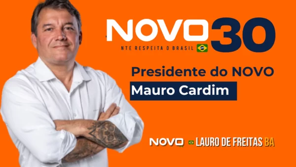 Empresário Mauro Cardim assume presidência municipal do Partido Novo em Lauro de Freitas (BA)